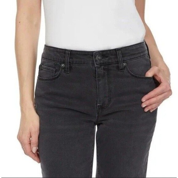 Hudson Ladies Mid-Rise Straight Jeans Night Time Black 10/30 NWT - Picture 4 of 5